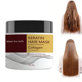 Miracle Hair Mask, Containing Collagen and Keratin - Deep Hair Care with Coconut Oil - Intense Moisturizing and Hydrating - Repairs Fine, Thin, Fragile, Dry, and Damaged Hair