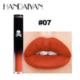 Halloween Goth Lipstick Set Long Lasting Smudgeproof Dark Matte Lip Gloss Velvet Lipsticks Black Liquid Lipstick for Halloween