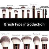 Soft Bristle Kabuki Blending Makeup Brush Set 13Pcs Foundation Eyeshadow Blush Cosmetic Tool Professional Salon Daily Facial Makeup Supply