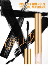 3D Mascara Lengthening Black Lash Eyelash Extension Eye Lashes Brush Beauty Makeup Long-wearing Gold Color Mascara