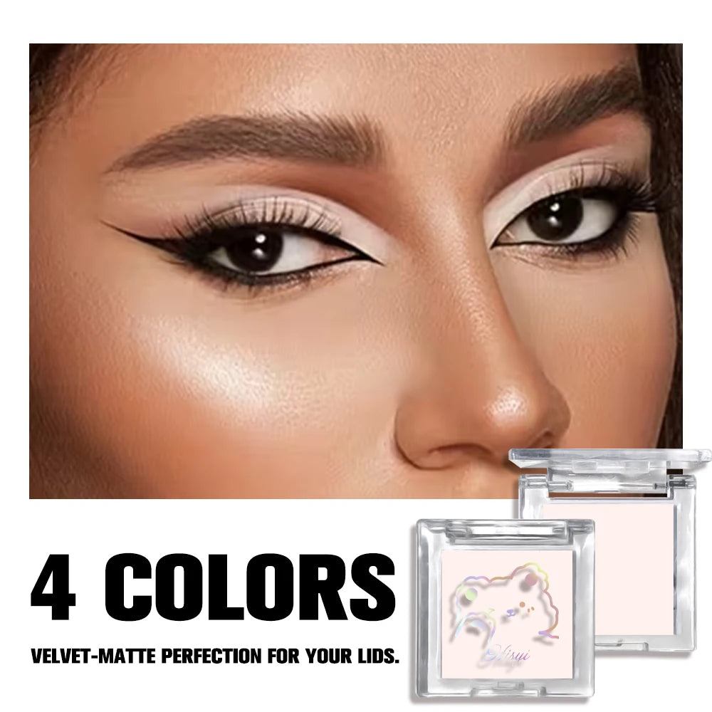 Long Lasting Matte highlights with eyeshadow tray - Shiny glitter for natural contours of all skin tones, orange and white
