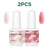 Nailpop 7 IN 1 Nail Glue Gel 15ml Gellack UV Nails Builder Gel Apex & Extension Soak off Base Gel Top Coat  HEMA FREE