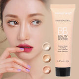 Natural Hydrating BB Cream Full-Coverage Foundation & Concealer, Color Correcting Tinted Moisturizer Cream Even Skin Tone Makeup
