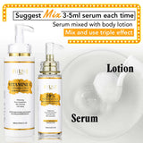 AILKE Lightening Body Cream, With Vitamin C, Hyaluronic Acid, Shea Butter, Reduce Black Spots, Even Skin Tone, Hydration Lotion