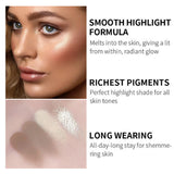 Three-dimensional facial four-color highlight contour palette,matte long-lasting brightening three-dimensional contour cosmetics
