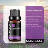 MAYJAM 10ML Essential Oil Lavender Jasmine Eucalyptus Vanilla Sandalwood Bergamot Rosemary Citronella Cinnamon Fragrance Oil