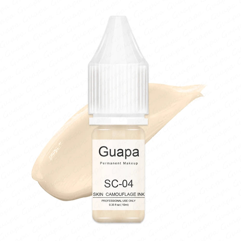 Guapa 10ml Permanent Makeup Ink Stretch Mark Camouflage Pigments Skin Tone Scar Camouflage Tattoo Ink for Restore Skin Tone