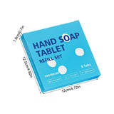 Hand Soap Tablet Refills 8pcs Foaming Hand Wash Tablet Refills Refreshing Fragrance Hand Washing Tool for Business Trip Travel