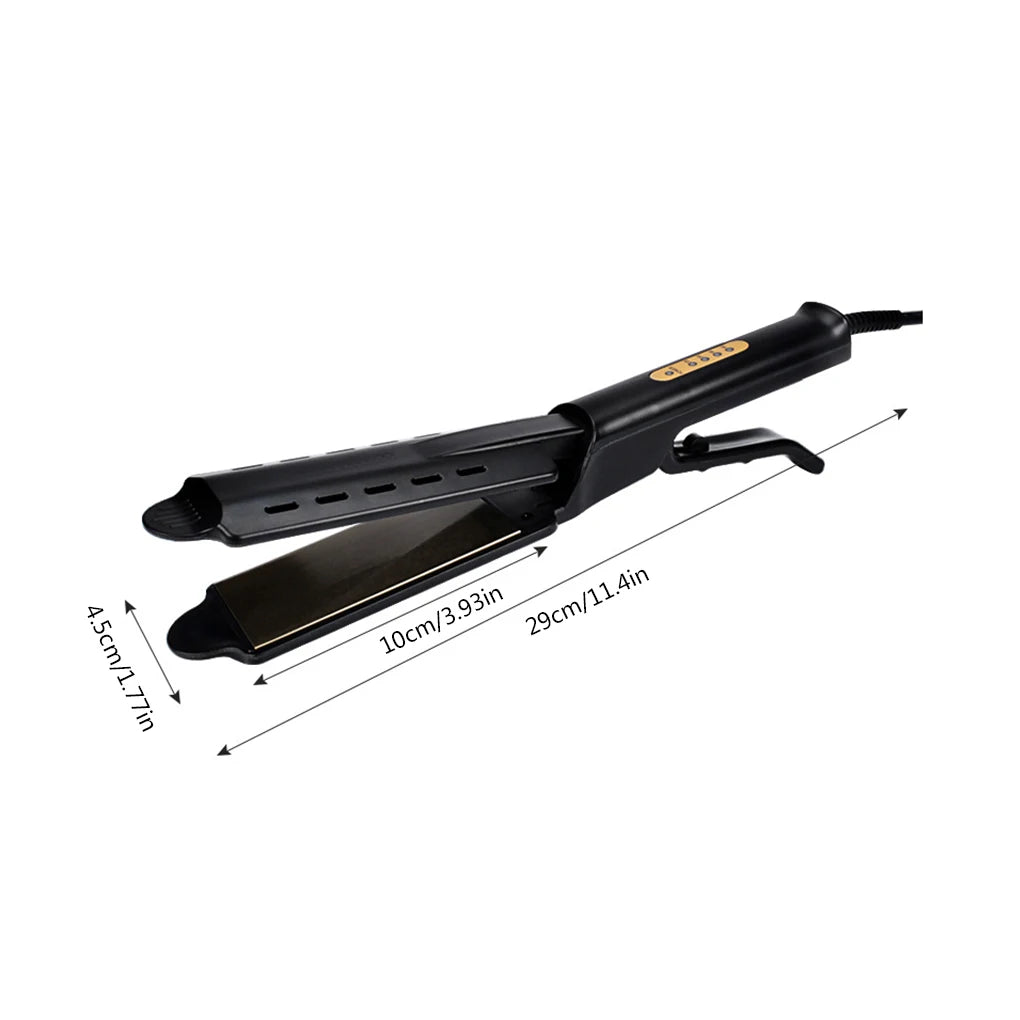 Hair Straightener Four-gear Temperature Adjustment Ceramic Tourmaline Ionic Flat Iron Hair Straightener For Women Widen Panel