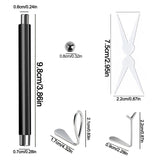 4Pcs Strong Magnetic Stick Cat Eye Set Magnet Double Headed Nail Art Cylindrical Ball Heart-shaped Hollow Cat Eye Magnet Tools