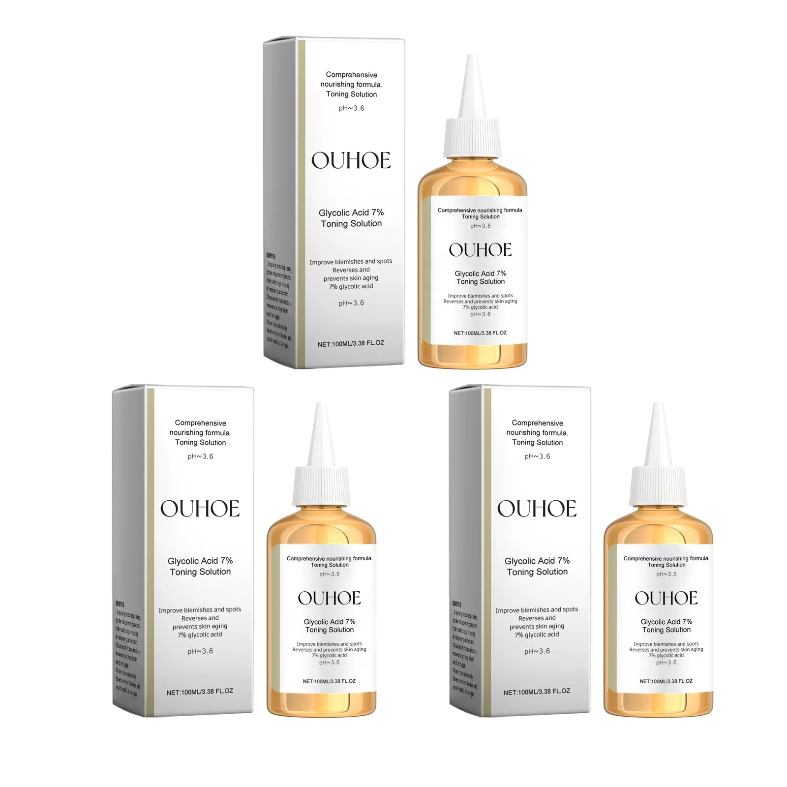 Glycolic Acid 7% Moisturizing Toner Remove Acne Improve Skin Condition Replenish Water Moisturize Skin Tender Skin&Toner Essence