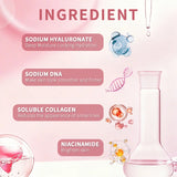 PDRN Pink Under-Eye Mask For Dark Circle And Puffiness Slip-resistant Eye Patches With Collagen Leave Skin Looking Youthful.