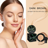 Instant Blur Mushroom Head Air Cushion BB Cream Foundation Full Coverage Matte Face Makeup Long Lasting Moisturizing Skin Tint