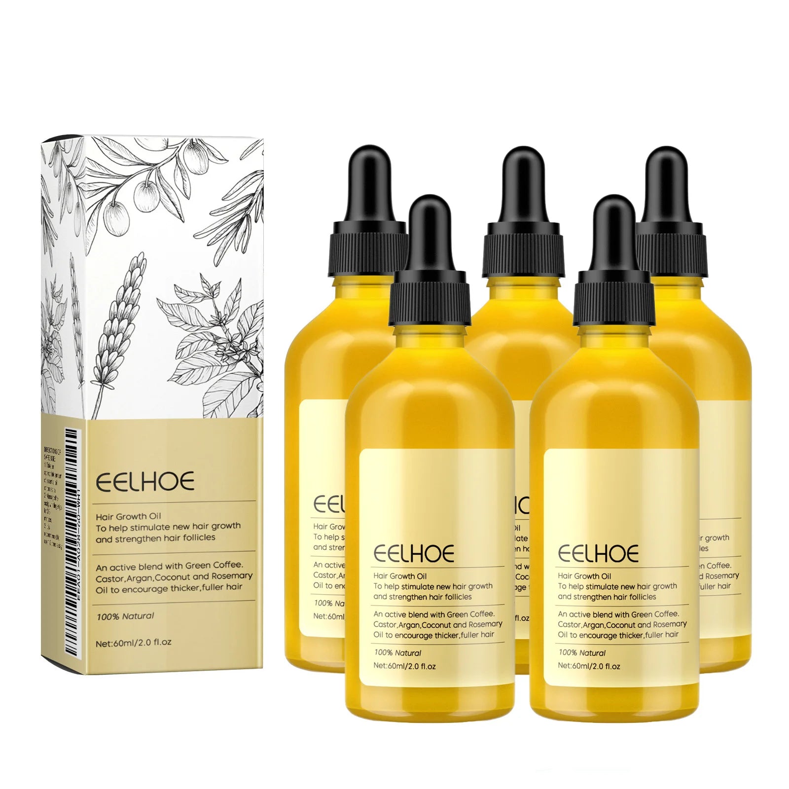 60ml Rosemary Dense Hair Essential Oil Veganic Lavender Repair Hairs Damage Prevent Hair Loss Smooth Hairs Nourish Hair Care Oil