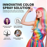 Hair Color Spray Long Lasting Hair Dye Spray Instant Hair Salon Multi Color Hair Colour Cream for Festive Party Socccer Fan Gift