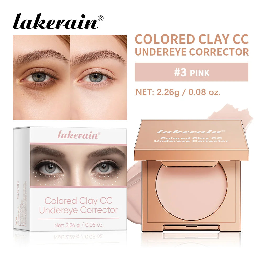Undereye Color Correction Concealer Fine Clay Texture Brightening Smoothing Skin Waterproof Moisturizes Quick Cover Dark Circles