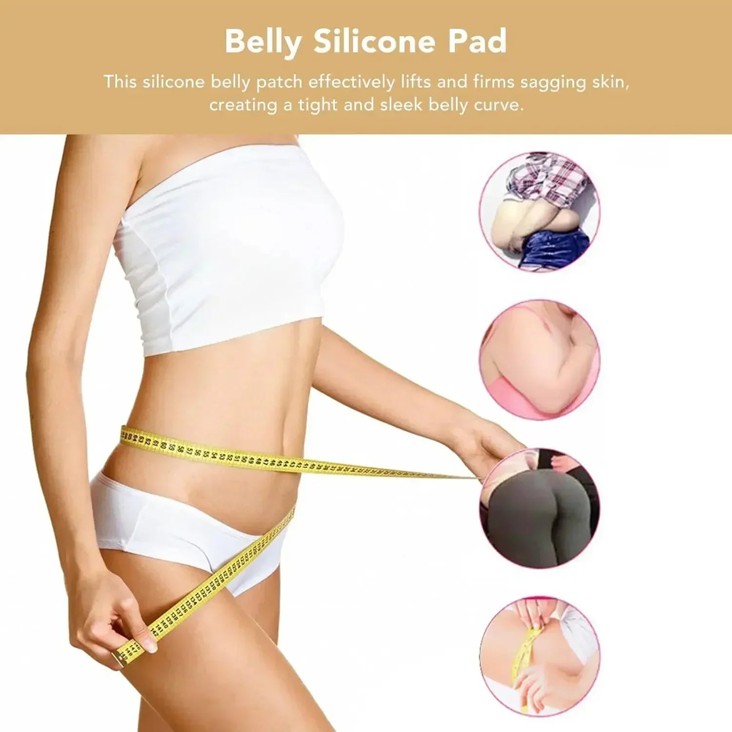 Belly Silicone Pad Anti Wrinkle Scar Stretch Marks Removal Sheets Reusable for Women Abdomen Belly Stomach Pads Body Care Tools