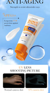 SAODER Spf 60+ Sunscreen For Face Body Sun Block Creams Sweat Proof Refreshing Non Greasy Solar Blocker Protector Sun Cream
