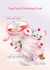 Fenyi Honey Peach Body Scrub Exfoliating Deep Clean Moisturizing Smooth Skin Remove Dead Skin Gentle Care for Face & Body