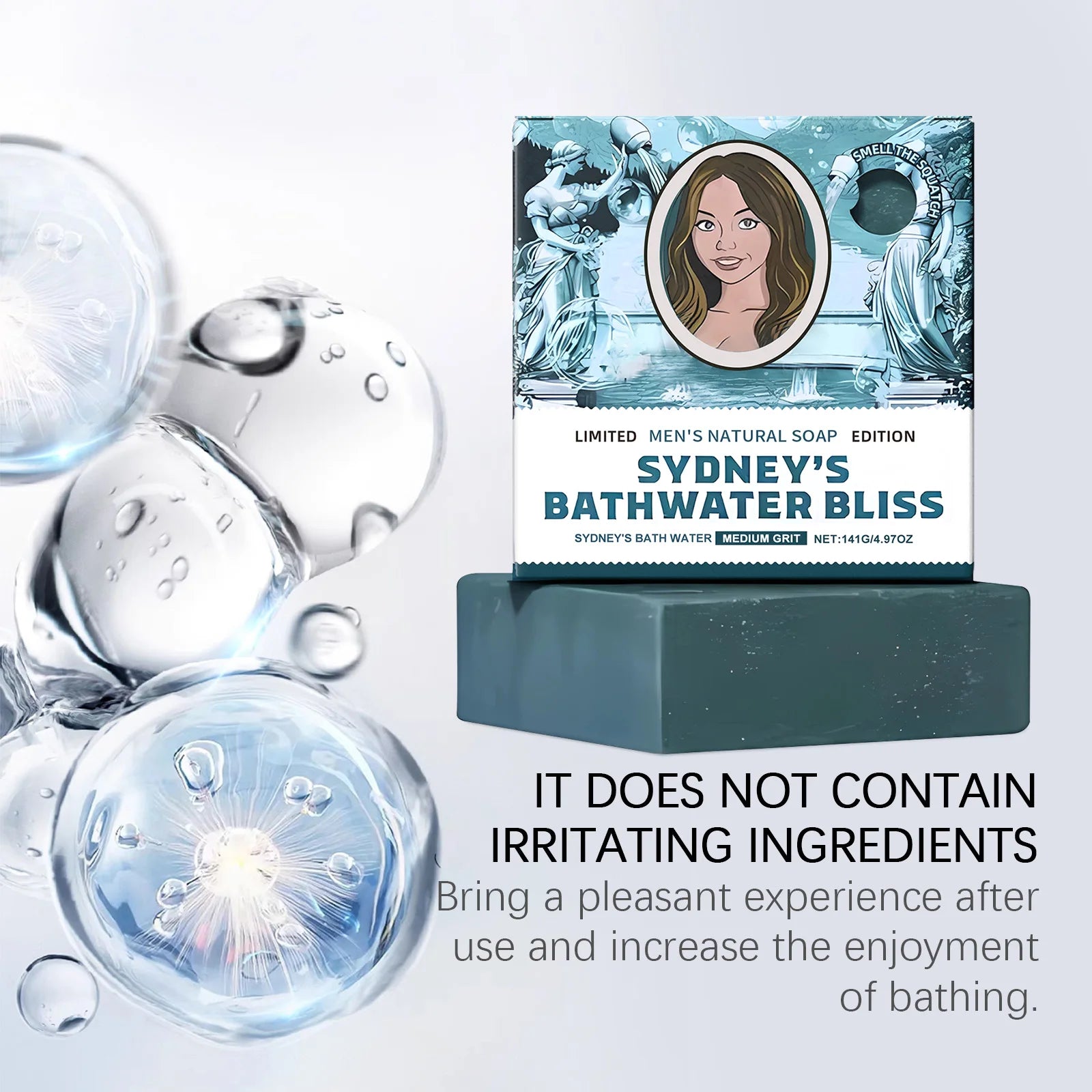 Deep Cleansing Skin Bath Soap Refreshing Invigorating Relieves Fatigue Controls Oil Odor Fresh Natural Fragrance Cleanses Skin