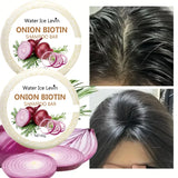 Onion & Biotin Shampoo Bar - 60g, Suitable for All Hair Types, Moisturizing and Smoothing, Rich in Rosemary Extract