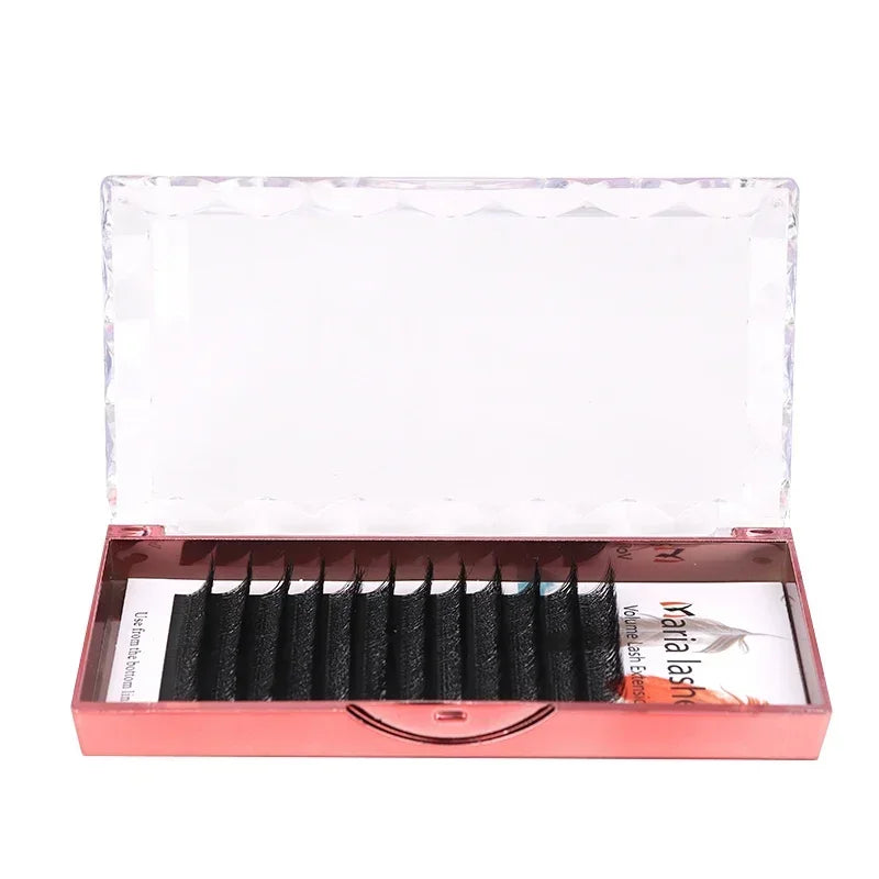 MARIA W Shape Eyelash Extensions  3D 4D 5D 6D 7D Premade Fans Speed Eyelash Extensions Natural Soft Light Full Dense