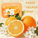 Sweet Orange Jelly Soap, Enriched with Sweet Orange and Glycerin, Deeply Cleanses the Face and Body, Hydrates and Moisturizes
