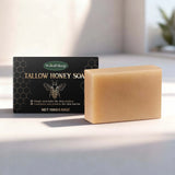 Tallow Honey Soap Bar Gentle Cleansing Bar for Face & Body Rich Lather Moisturizing Redness Relief Soften Smoothing Skin Care
