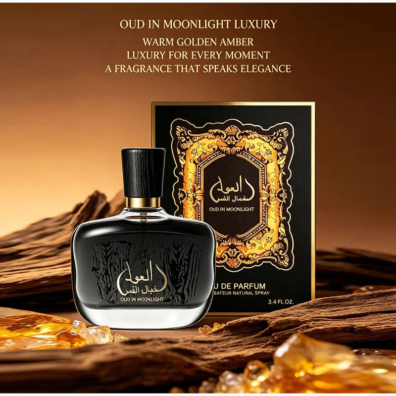 Arabic Sandalwood Perfume Classic Agarwood & Irresistible Musk Fragrance Long-lasting Elegant Charming Woody Eau De Parfum