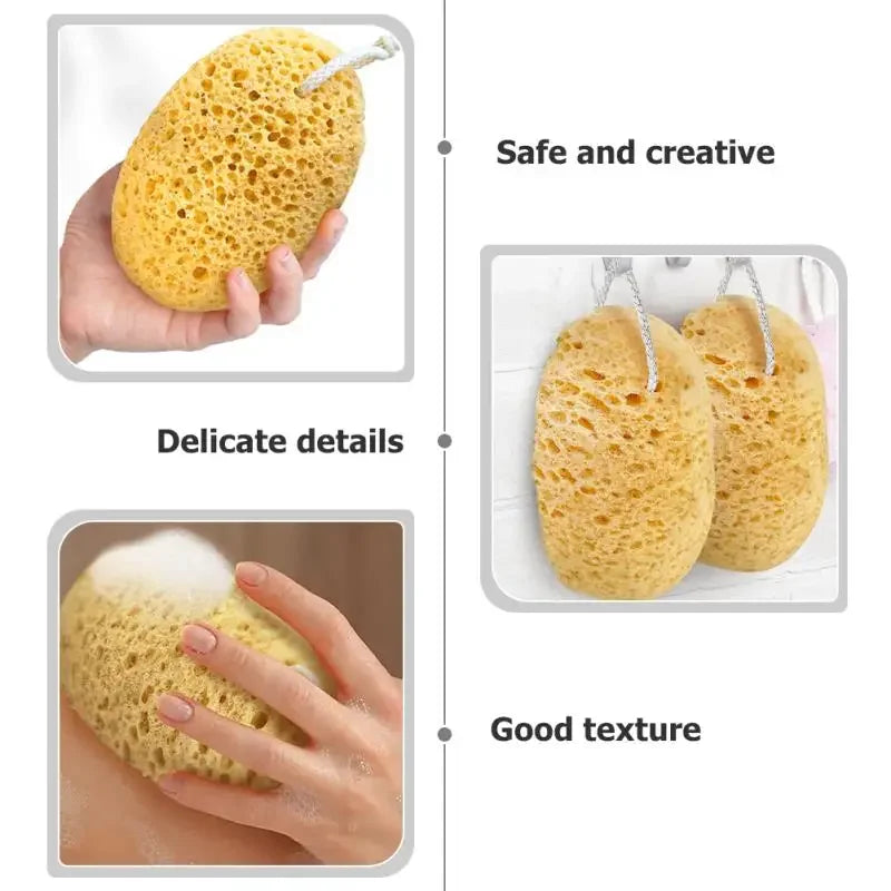 1PCS ponge Body Shower Bath Sponges Foam Loofah Scrubber Exfoliating African Net Scrubbing Wash Women Pouf Brush Puff Soothing
