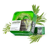 Handmade Kojic Acid Soap with Loofah 100g Lemon Lavender Rose Turmeric Essential Oil Bath Bar New Design Exfoliating Cleansing