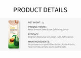 FENYI 15pcs Shea Butter Body Scrub Face Exfoliating Peach Extract Deep Cleansing Moisturizer Soft Whitening Skin Care Body Care