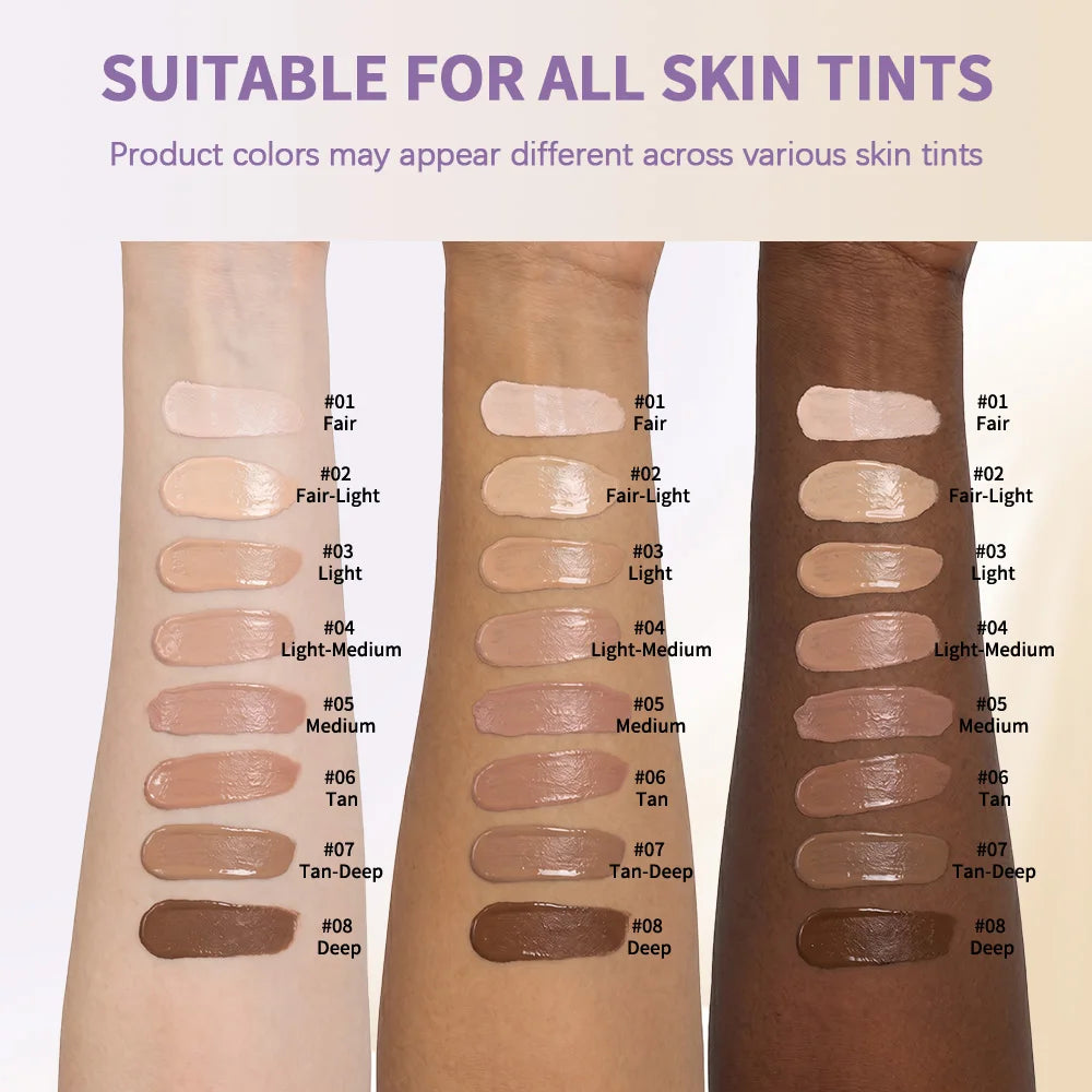 Matte Tinted Moisturizer BB Cream Long-Lasting Smooth Foundation Base Medium Coverage Blur Pores Even Skin Tone Non-greasy Makeu