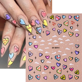 5D Embossed Sexy Red/Pink Lips Nail Stickers Self-Adhesive Blooming Red Lips Nail Decal Romantic Luxy Lady Lips Manicure Slider