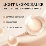 Buy 1 Get 1 Full Coverage Concealer Cream 5g – Waterproof, Long-Lasting, for Tattoos & Scars, Unisex, Skin-Safe, All Skin Types