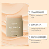 EELHOE 23g Moisturize Airy Sunstick SPF50+ Anti-UV Long-lasting Protector High Coverage Matte Natural Sunscreen Cream Skin Care