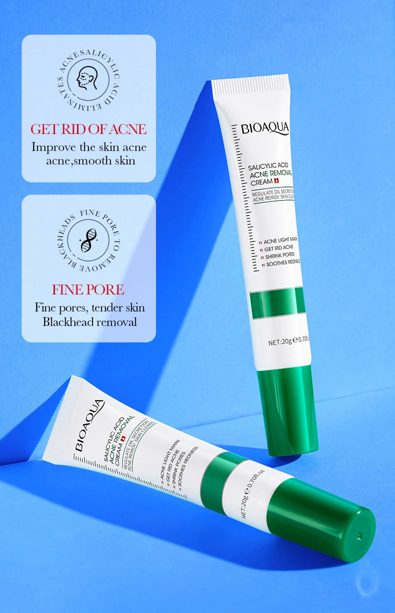 BIOAQUA Salicylic Acid Face Cream Acne Creams Mark Repair Firming Moisturizing Blackhead Remover skincare Facial Cream