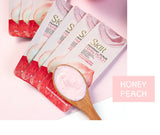 FENYI 15pcs Shea Butter Body Scrub Face Exfoliating Peach Extract Deep Cleansing Moisturizer Soft Whitening Skin Care Body Care