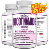 Niacinamide Vitamin B3 Capsules - Supports Brain Function and Heart Health, Boosts Energy Production, and Enhances Immunity