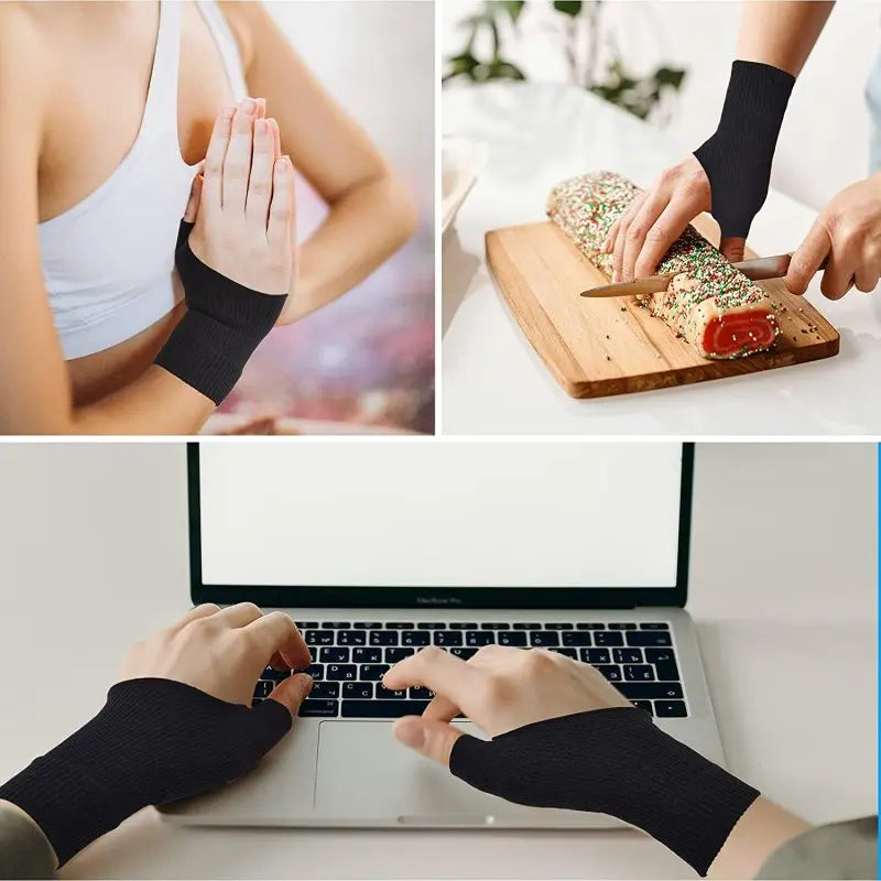 Wrist Thumb Compression Arthritis Gloves, Breathable Wrist Support Wrist Brace Wrist Sleeve With Gel Thumb Injury Pads