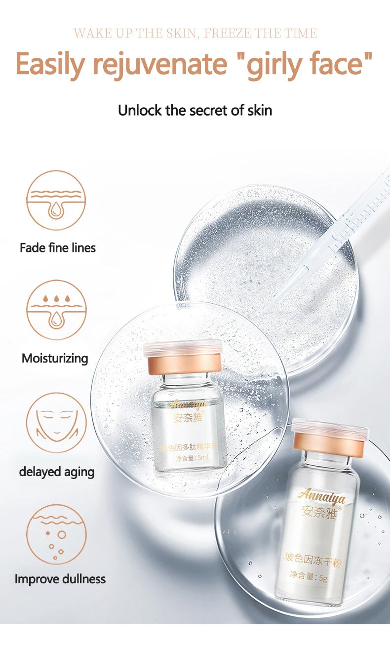 Korea Facial Collagen Peptide Essence Mask Kit Hyaluronic Acid Moisturising Firm Lift Pore Shrinkage Skin Rejuvenation Skin Care