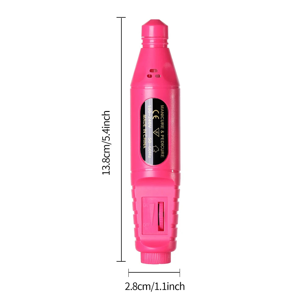 LINMANDA 6 In 1 Electric Nail Drills Kit Remove Polisher Manicure Portable Nail File Nail Drill Equipment  Pen Tools Machine