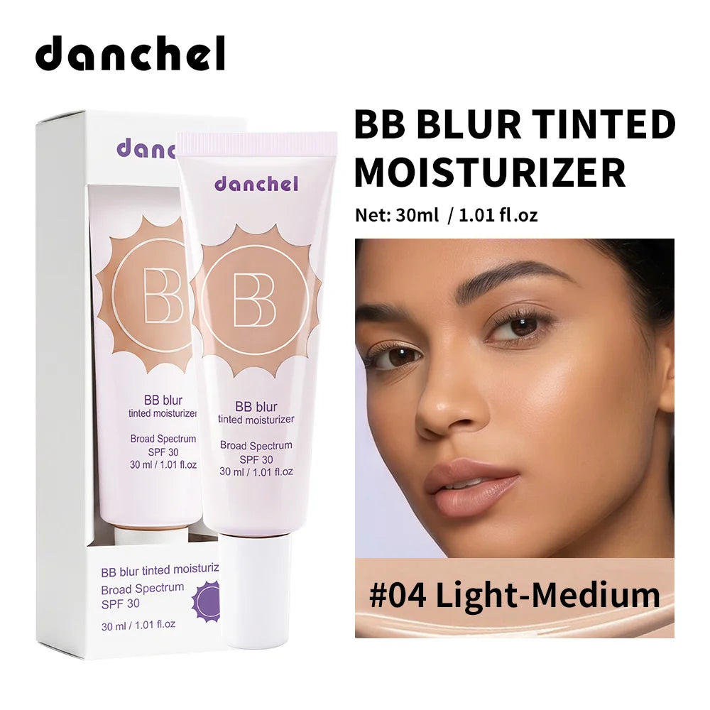 SPF30 BB Blur Tinted Moisturizer Medium Coverage Even Skin Tone Lightweight Sun Protection Face Makeup