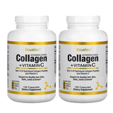 Hydrolyzed Collagen Peptides + Vitamin C, Types I & III Support Healthy Hair, Skin, Nails, Joints & Bones Boosts Immunity