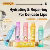 6/24pcs Assorted Fruit Flavor Lip Balm Set - Hydrating, Nourishing & Prevents Chapped Lips - Care for Dry Lips & Fine Lines