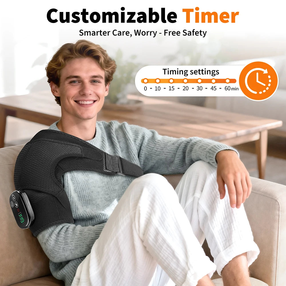 660 and 850nm Multifunctional LED Light Devices Knee Pad Brace 3 In 1 Heating Shoulder Elbow Joint Thermal Belts Pads