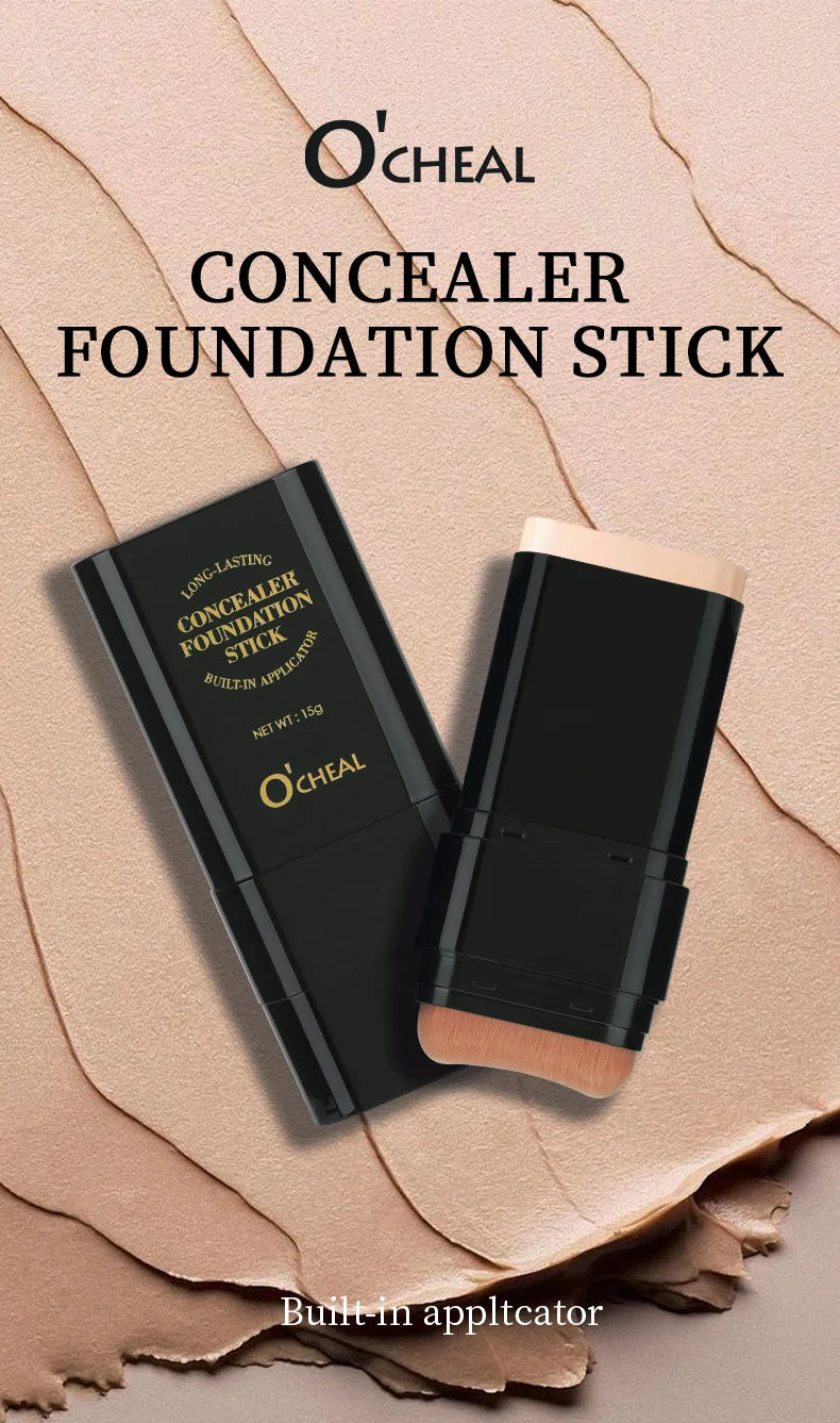 Eraser Foundation Stick Water Moist Light Concealer Foundation Covering Acne Scarring Dark Under-eye Circles Face Beauty Makeup