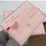 Makeup Gift Box Butterfly Bow Heart Limited Lipstick Powder Blush Eyeshadow Makeup Gift Box Set and Necklace Gifts for Women