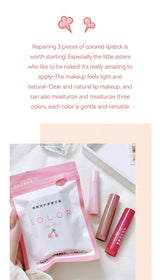 HAIPINK 3-Piece Set Tinted Moisturizing Lip Balm - Hydrating, Fade Lip Lines, Prevent Chapping