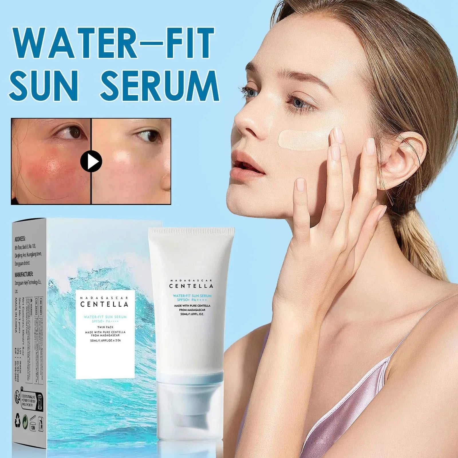 Facial Sunscreen Long-lasting Sunblock Skin Whitening Cream Korean Anti UvMoisturizing Protector New Body Skincare Spf50+